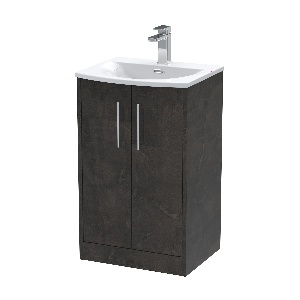 500mm Floor Standing 2 Door Vanity & Basin 4