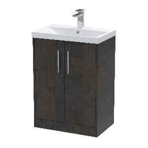 600mm Floor Standing 2 Door Vanity & Basin 3