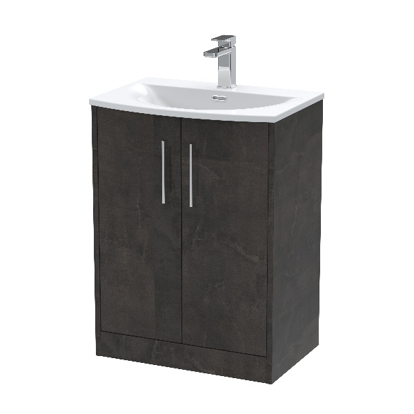 600mm Floor Standing 2 Door Vanity & Basin 4