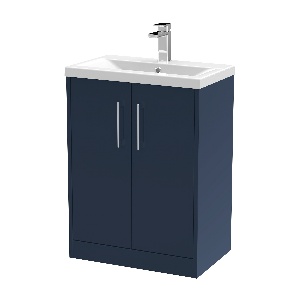 600mm Floor Standing 2-Door Vanity & Basin 1