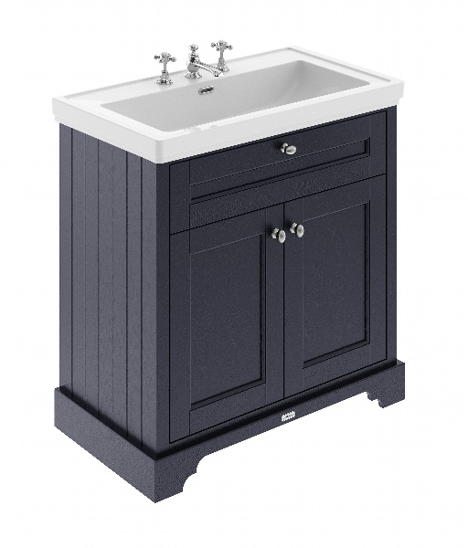 800mm 2-Door Vanity & Classic Basin 3TH