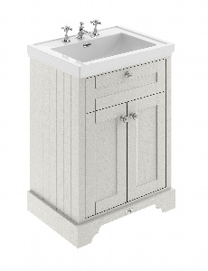 600mm 2-Door Vanity & Classic Basin 3TH