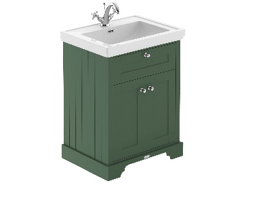 600mm 2-Door Vanity & Classic Basin 1TH