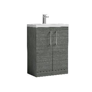 600mm Floor Standing 2 Door Vanity & Ceramic Basin