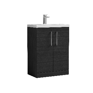 600mm Floor Standing 2 Door Vanity & Ceramic Basin