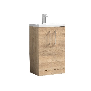 500mm Floor Standing 2-Door Vanity & Polymarble Basin