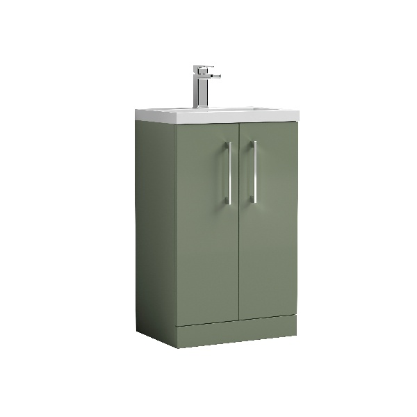 500mm Floor Standing 2 Door Vanity & Ceramic Basin