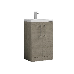 500mm Floor Standing 2 Door Vanity & Polymarble Basin