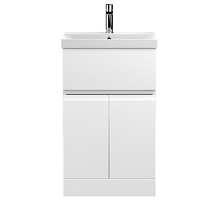 500mm Floor Standing 2-Door/Drawer Vanity Unit & Basin 3