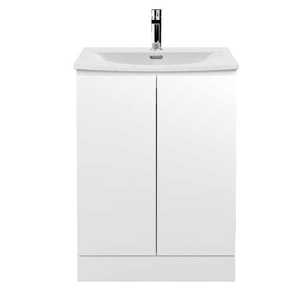 600mm Floor Standing 2 Door Vanity Unit & Basin 4