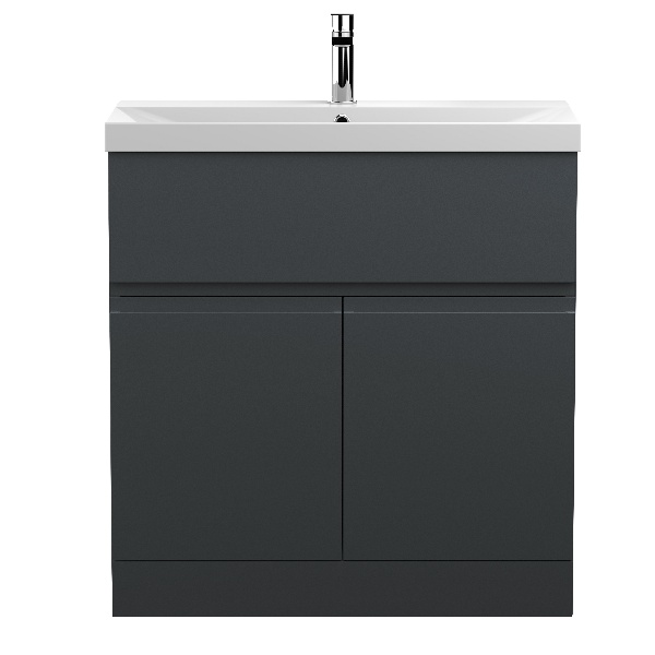 800mm Floor Standing 2 Door/Drawer Vanity & Basin 3