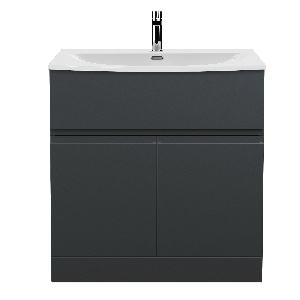 800mm Floor Standing 2 Door/Drawer Vanity & Basin 4