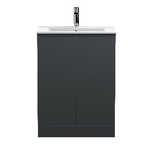 600mm Floor Standing 2 Door Vanity & Basin 2