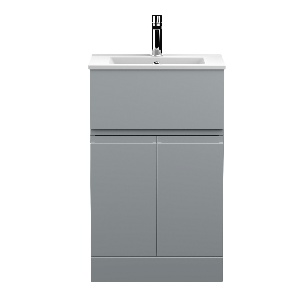 500mm Floor Standing 2-Door/Drawer Vanity Unit & Basin 2