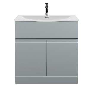 800mm Floor Standing 2 Door Vanity Unit & Basin 4