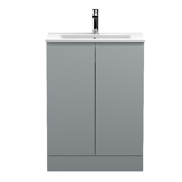 600mm Floor Standing 2-Door Vanity Unit & Basin 2