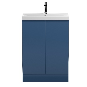 600mm Floor Standing 2-Door Vanity Unit & Basin 3