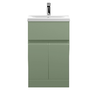 500mm Floor Standing 2 Door/Drawer Unit & Basin 1