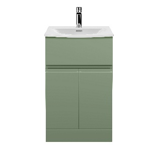 500mm Floor Standing 2 Door/Drawer Unit & Basin 4