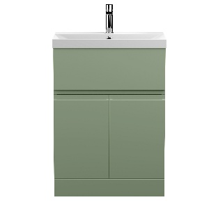 600mm Floor Standing 2 Door/Drawer Unit & Basin 3