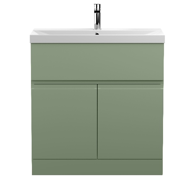 800mm Floor Standing 2 Door/Drawer Unit & Basin 3