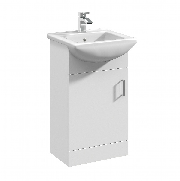 450mm Floor Standing Cabinet & Square Basin