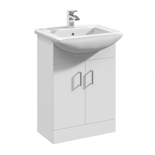 550mm Floor Standing Cabinet & Square Basin