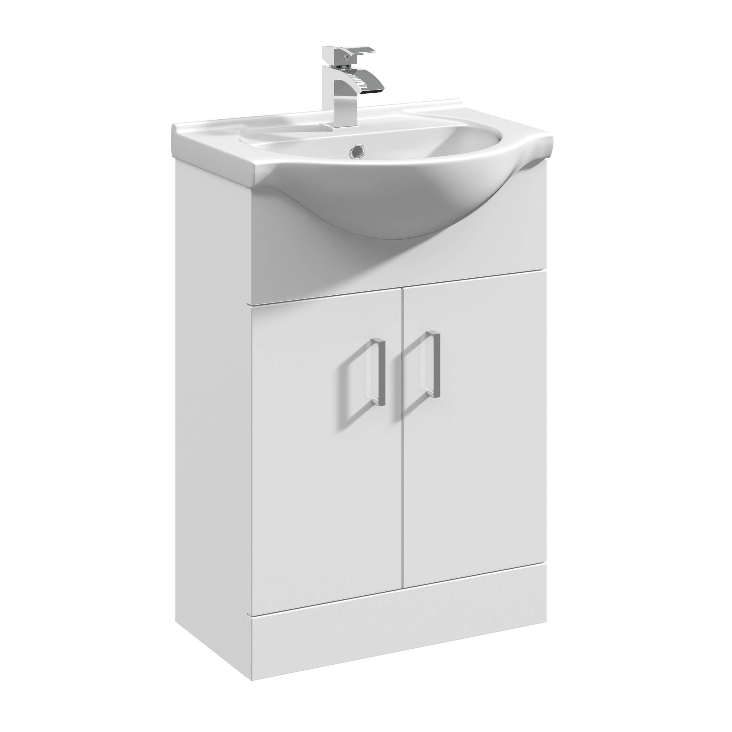 550mm Floor Standing Cabinet & Round Basin