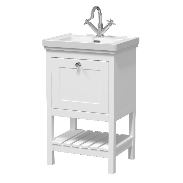 500mm Floor Standing Vanity & Basin 1TH