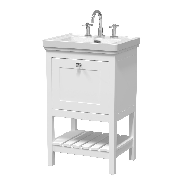 500mm Floor Standing Vanity & Basin 3TH