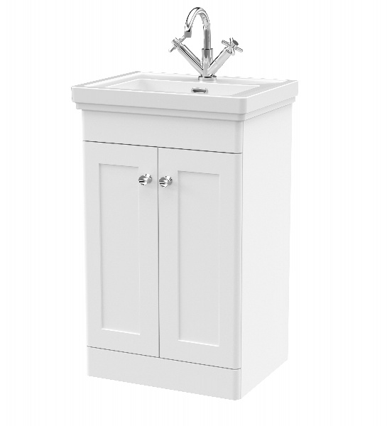 500mm Floor Standing 2-Door Vanity & Basin 1TH