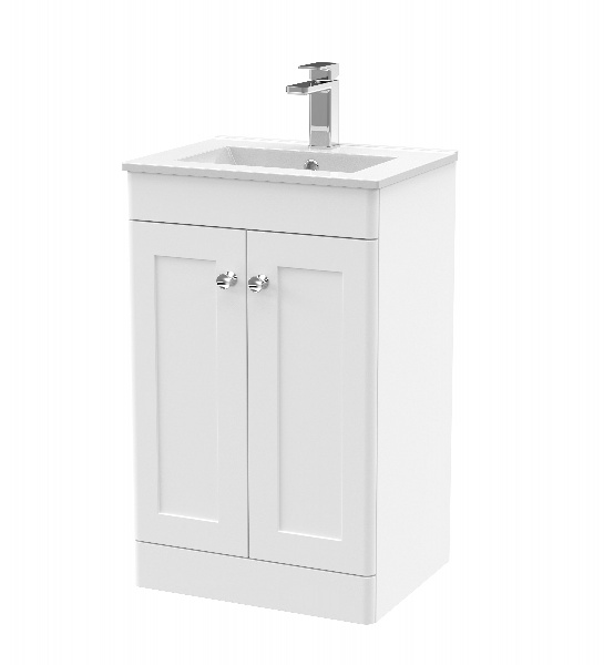 500mm Floor Standing 2 Door Vanity & Basin 2