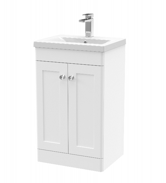 500mm Floor Standing 2 Door Vanity & Basin 1