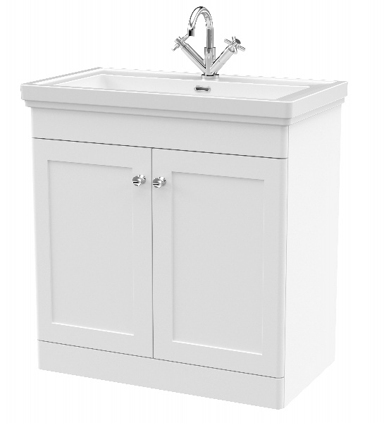 800mm Floor Standing 2-Door Vanity & Basin 1TH