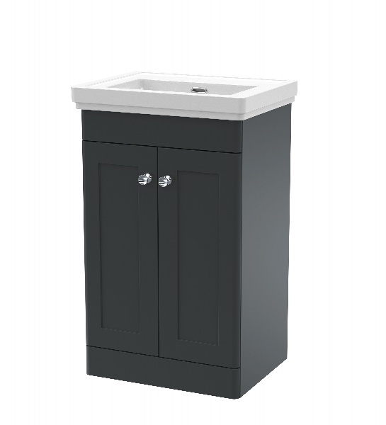 500mm Floor Standing 2 Door Vanity & Basin 0TH