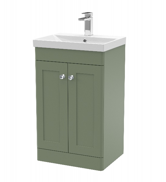 500mm Floor Standing 2 Door Vanity & Basin 3