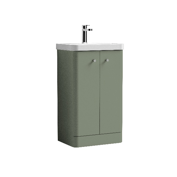 500mm Floor Standing 2 Door Unit & Basin