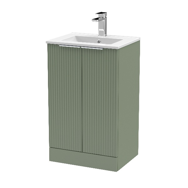 500mm Floor Standing 2 Door Vanity & Basin 2