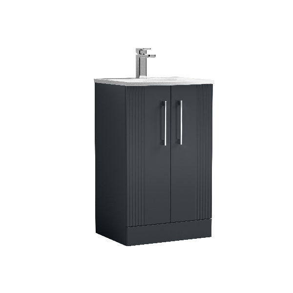 500mm Floor Standing 2 Door Vanity & Basin 4