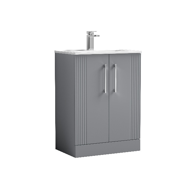 600mm Floor Standing 2 Door Vanity & Basin 2