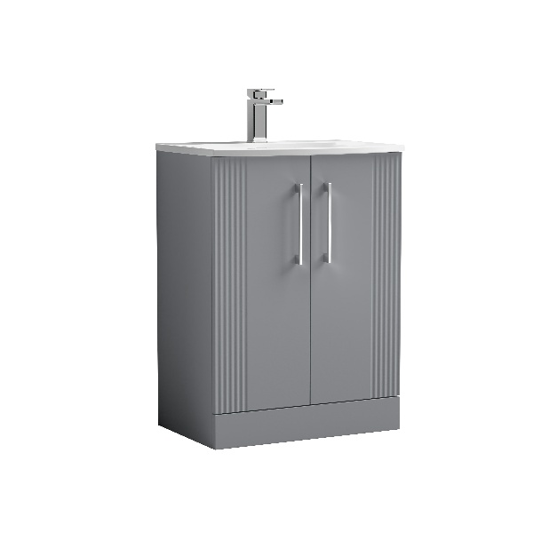 600mm Floor Standing 2 Door Vanity & Basin 4