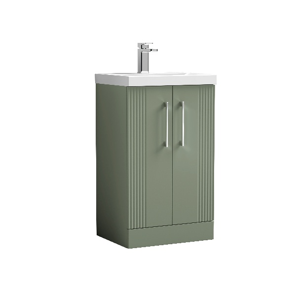 500mm Floor Standing 2 Door Vanity & Basin 1