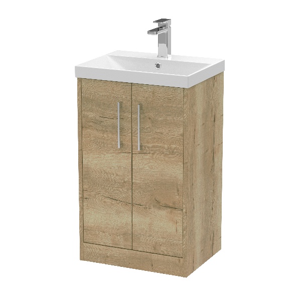 500mm Floor Standing 2 Door Vanity & Basin 3