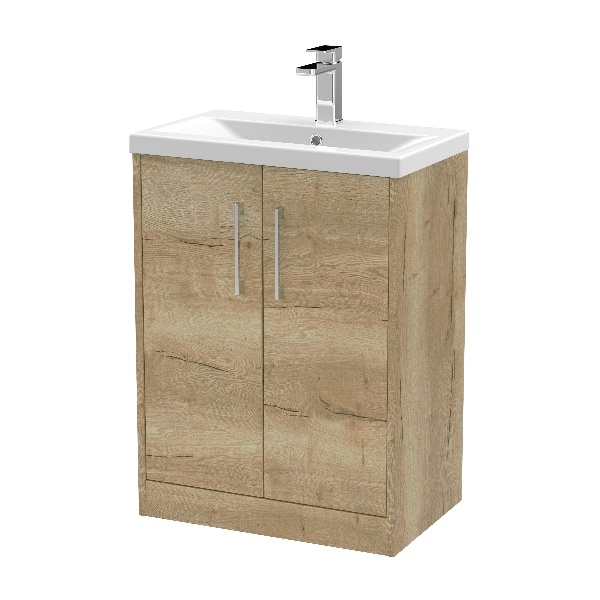 600mm Floor Standing 2 Door Vanity & Basin 1