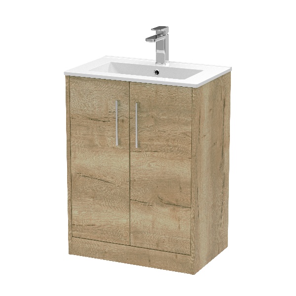 600mm Floor Standing 2 Door Vanity & Basin 2