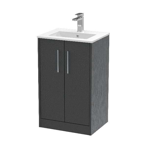 500mm Floor Standing 2 Door Vanity & Basin 2