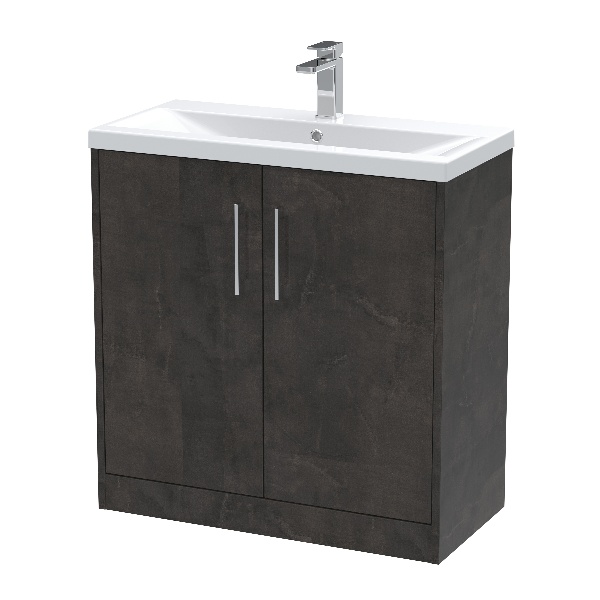 800mm Floor Standing 2 Door Vanity & Basin 1