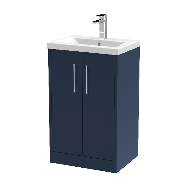 500mm Floor Standing 2-Door Vanity & Basin 1