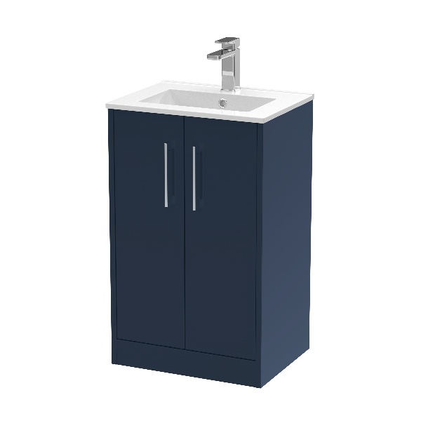 500mm Floor Standing 2-Door Vanity & Basin 2