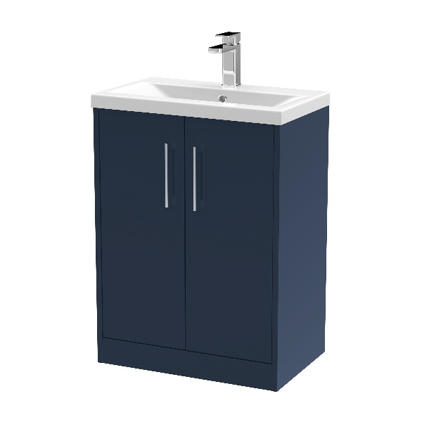 600mm Floor Standing 2-Door Vanity & Basin 1